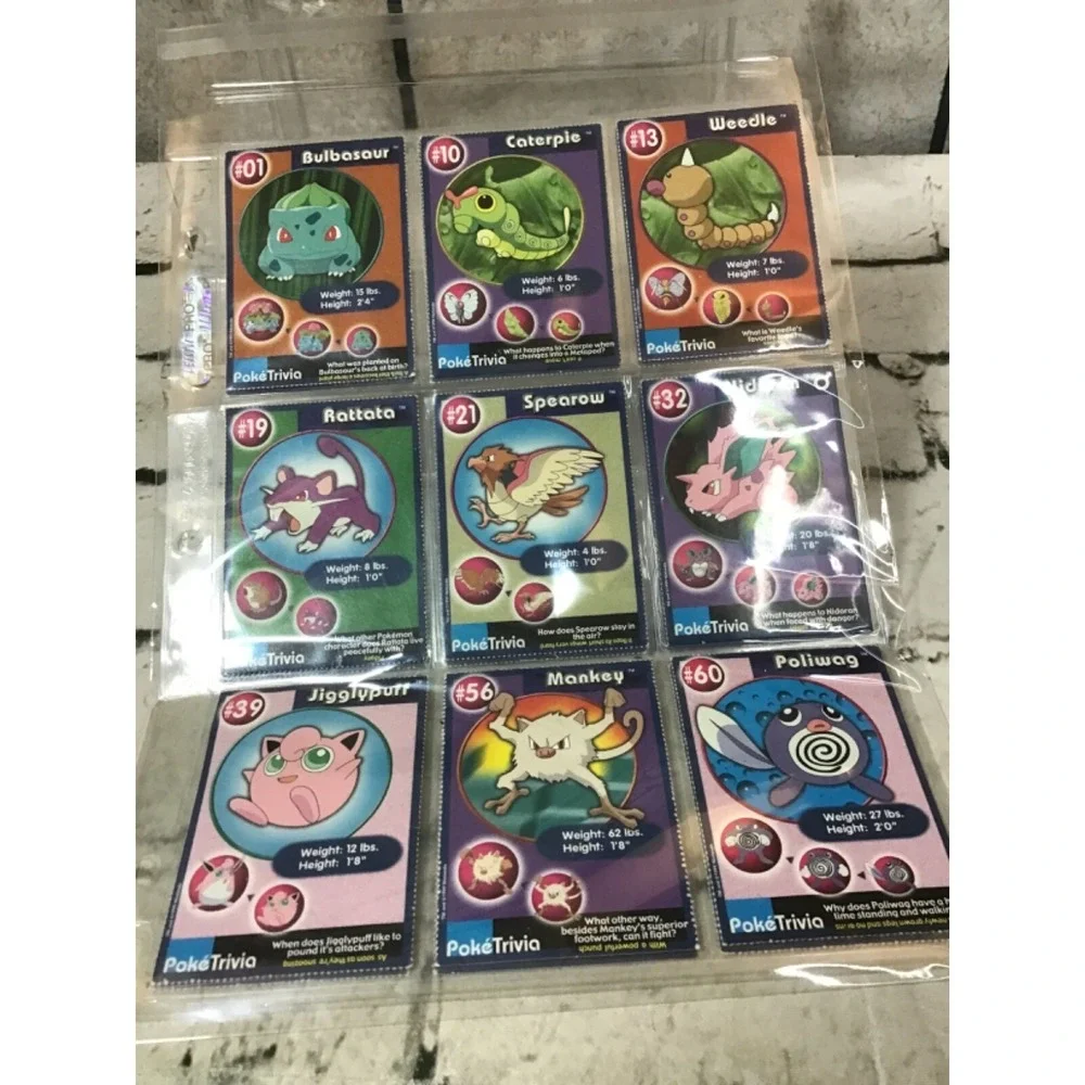 Pokemon Poketrivia Cards Burger King 1999 Lot of 18 cards‎